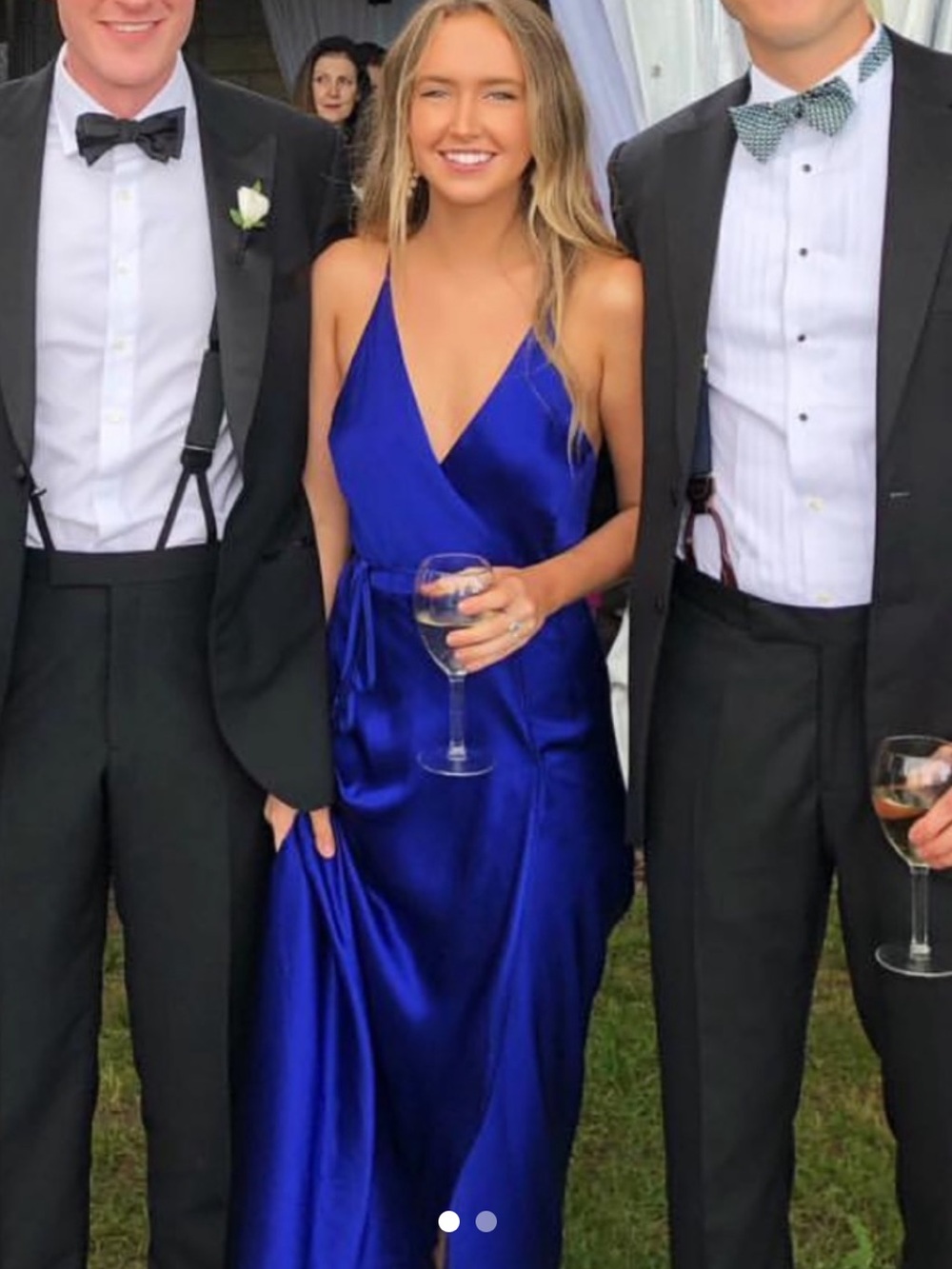 Yumi Kim Royal Blue Slip Gown